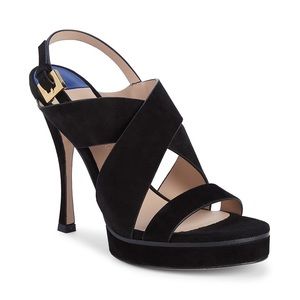 Stuart Weitzman Hester Suede Platform Sandals